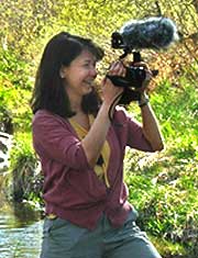 Deb Gallegos with video camera